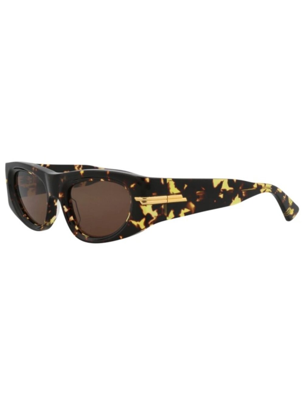 New Bottega Veneta Women's Sunglasses Round Oval Acetate Frame Havana Havana